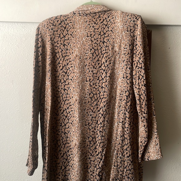 Vintage Division of Graff mixed media long sleeve two button front blazer - Picture 6 of 7